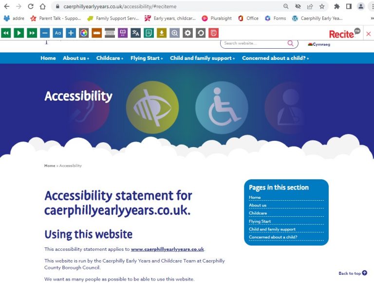 Accessibility - Caerphilly Early Years